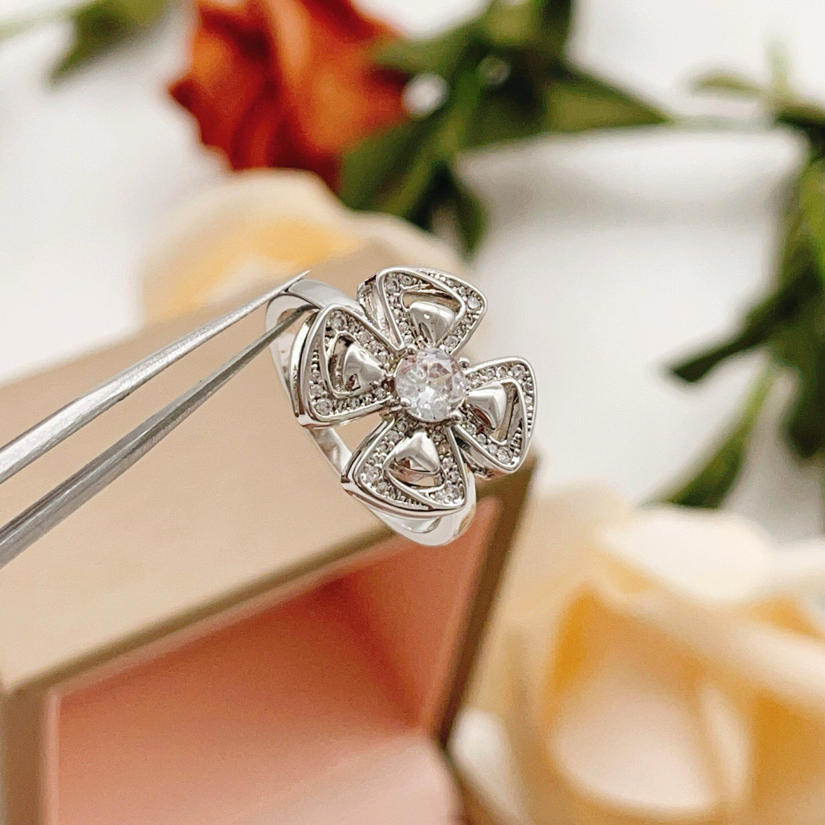 BVLGARI Brass Crystal Ring