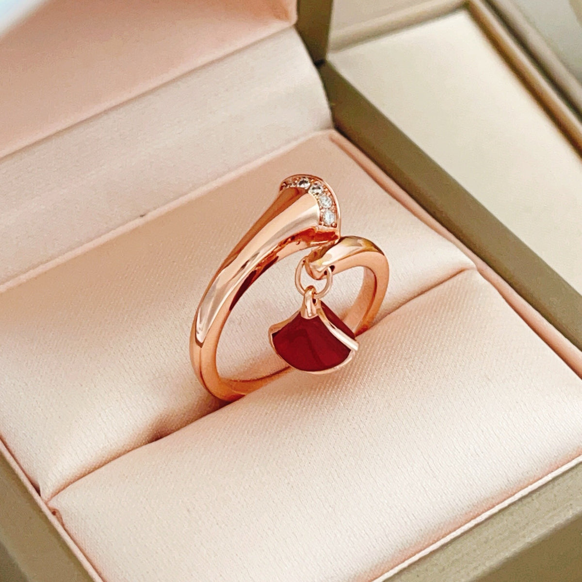 BVLGARI Brass Crystal Ring