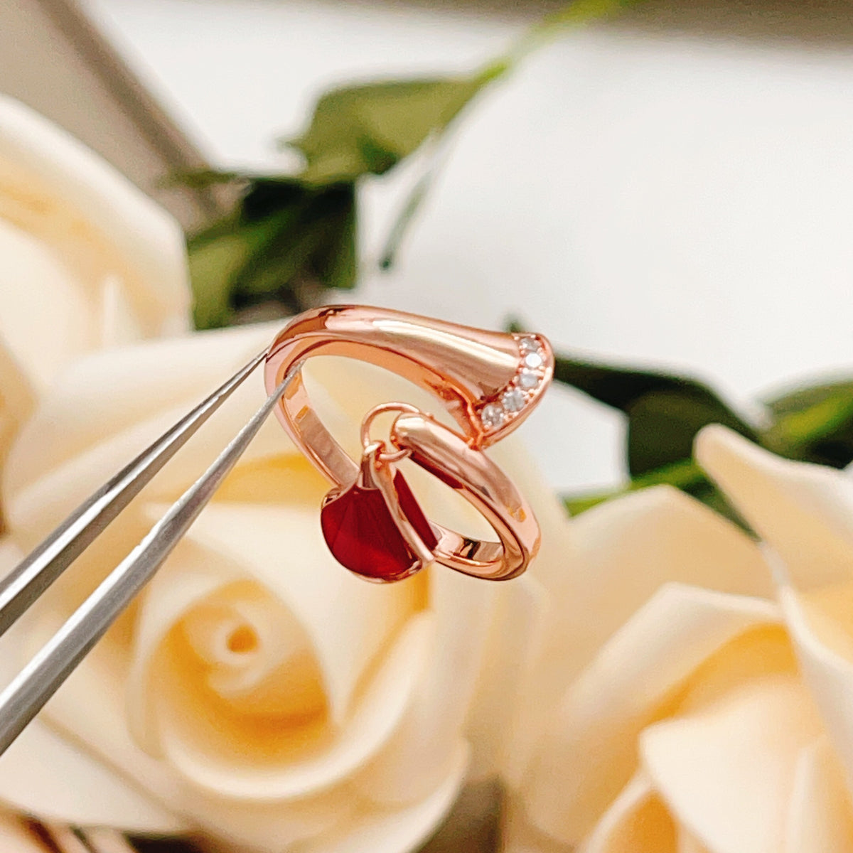 BVLGARI Brass Crystal Ring