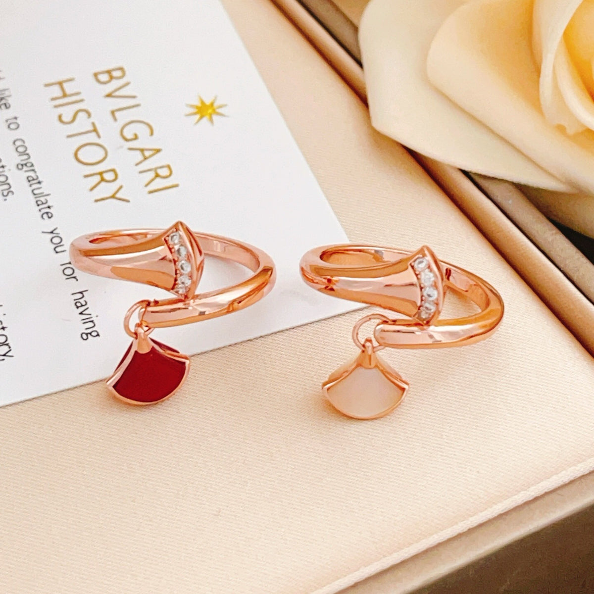 BVLGARI Brass Crystal Ring