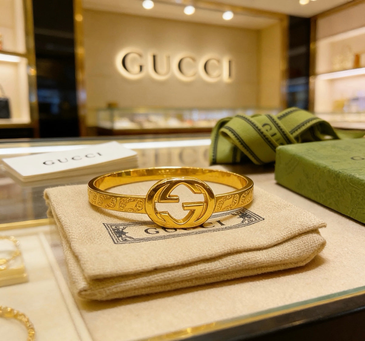 Gucci Vintage Double G Bracelet