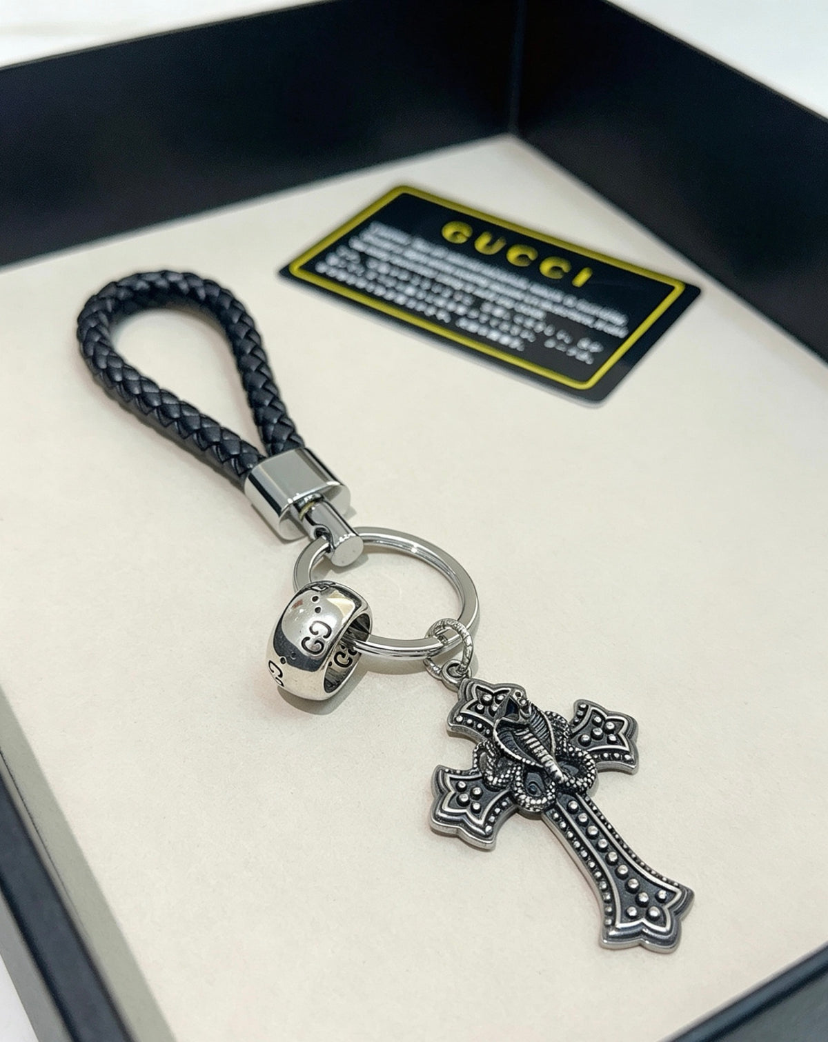 Gucci Vintage Double G Keychain