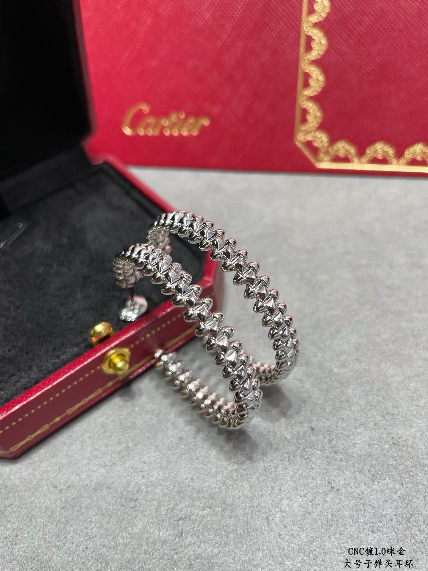 Cartier-Style Bullet-Back Earrings