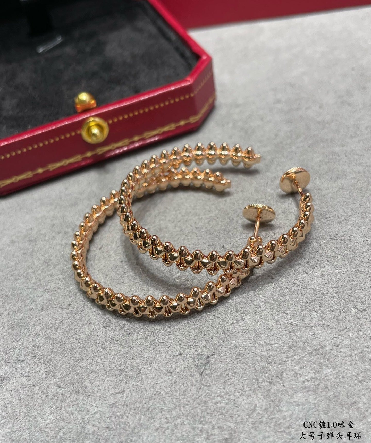 Cartier-Style Bullet-Back Earrings
