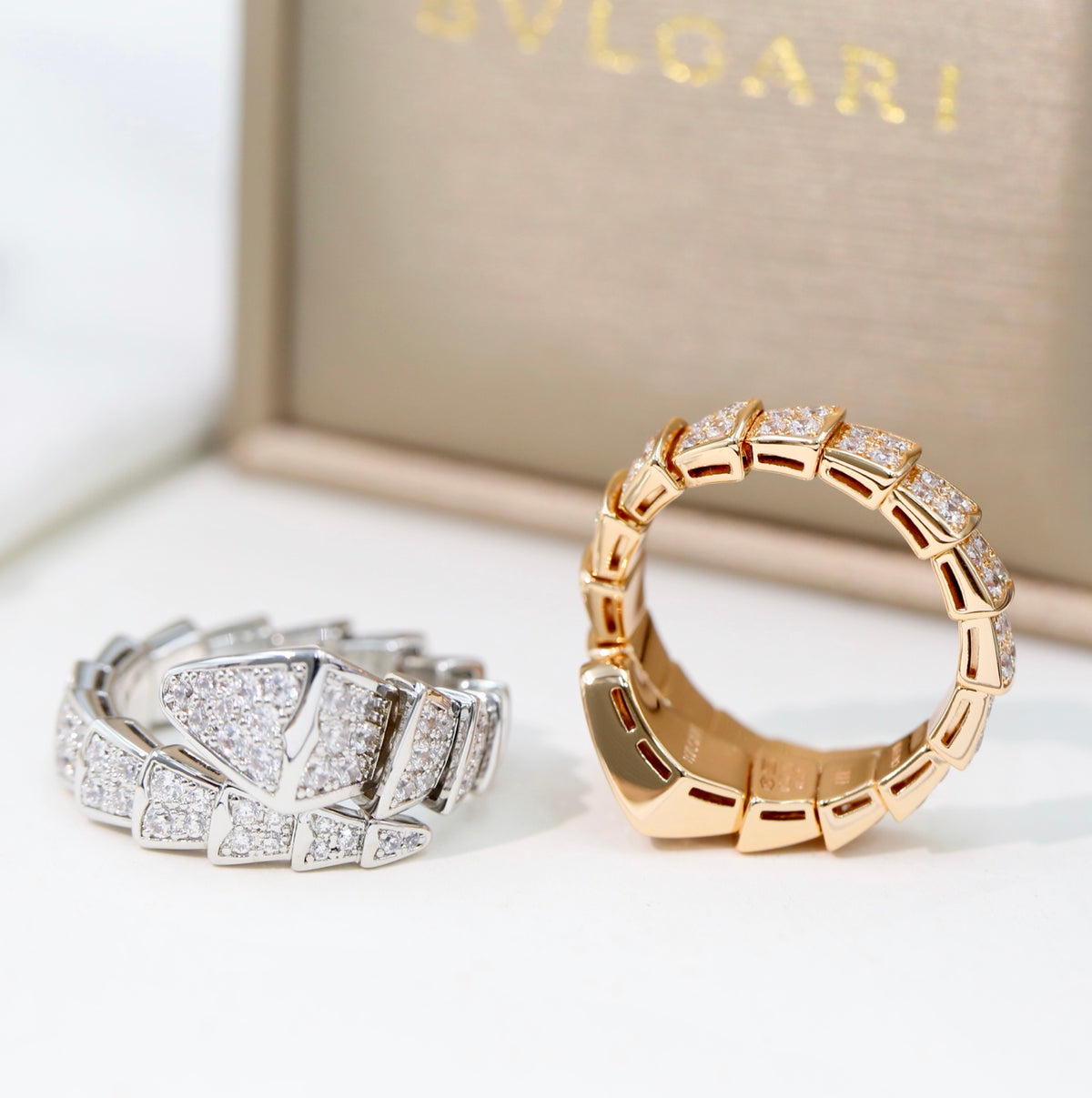 BVLGARI Crystal Serpenti Ring