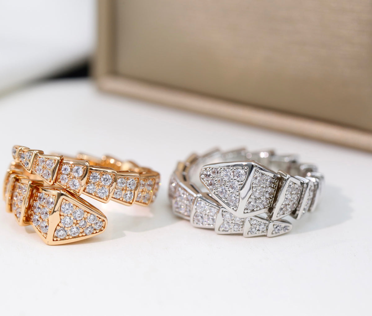 BVLGARI Crystal Serpenti Ring