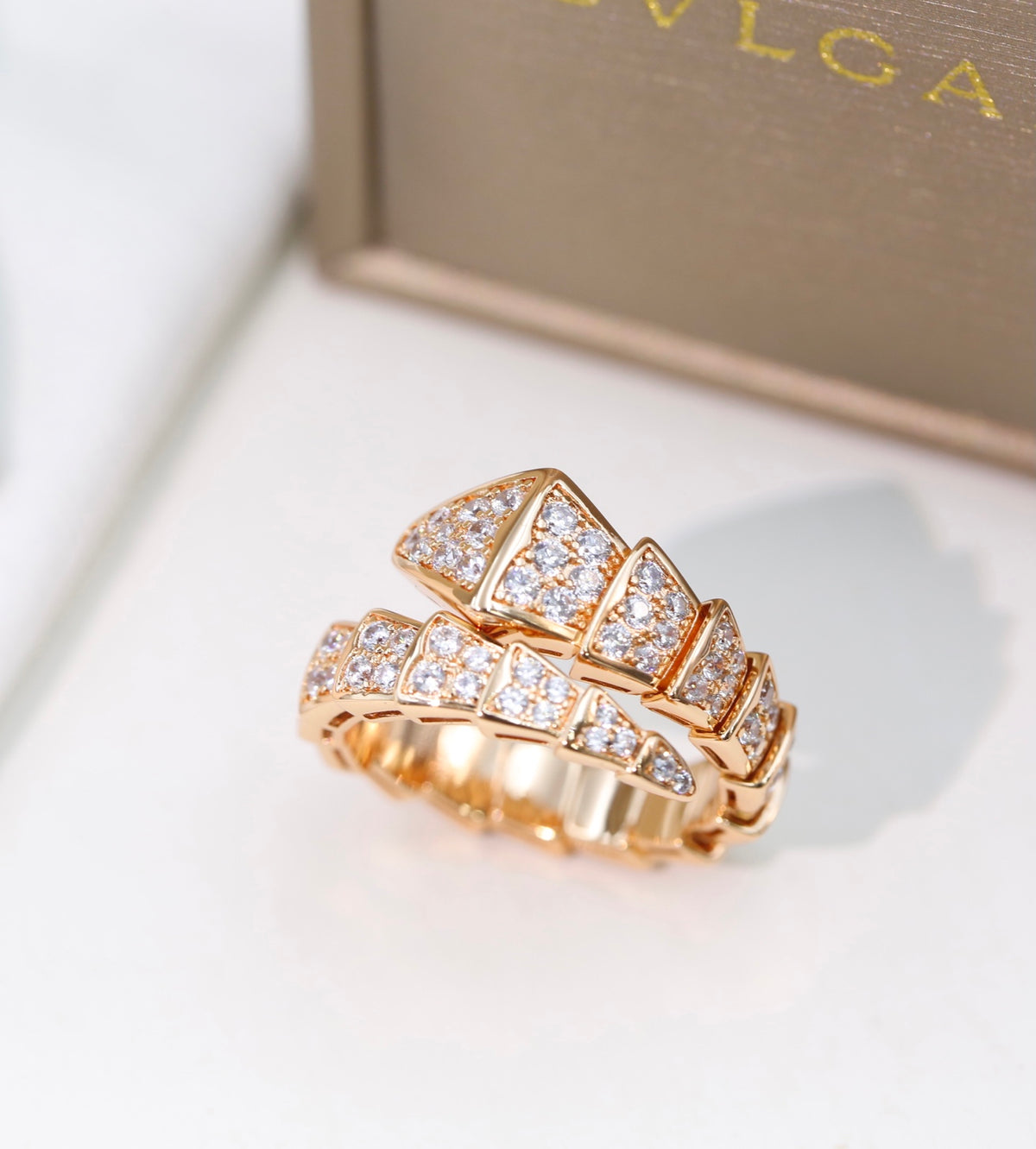 BVLGARI Crystal Serpenti Ring