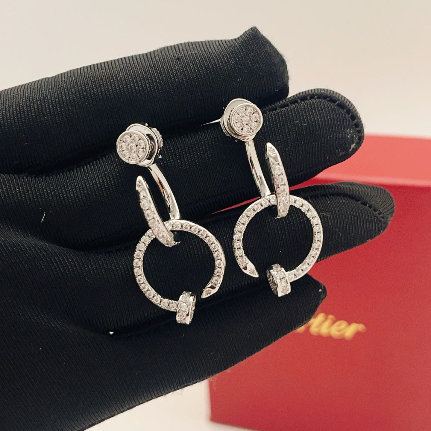Cartier Diamond-Set Tassel Earrings