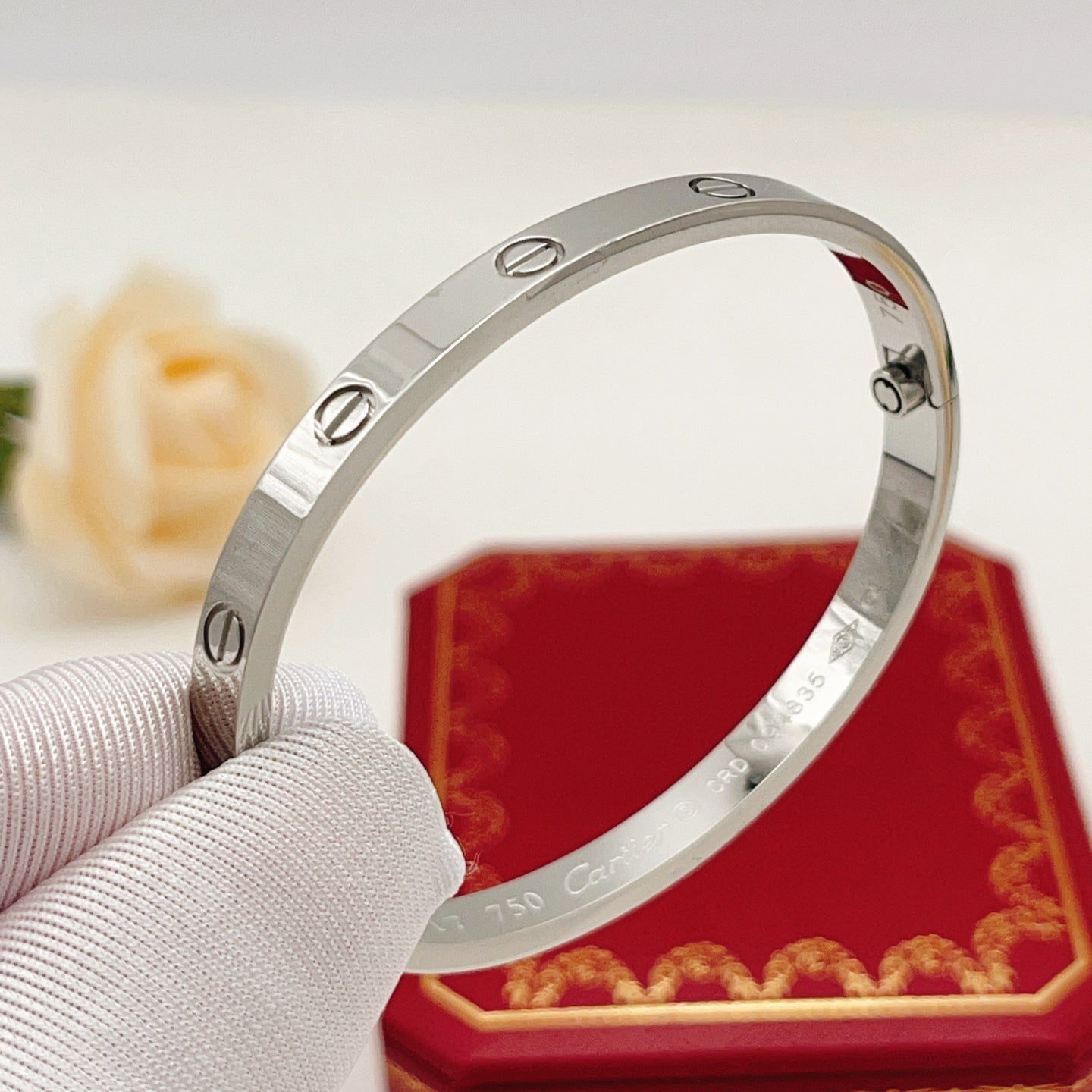 Cartier Wide Polished Bar Bracelet