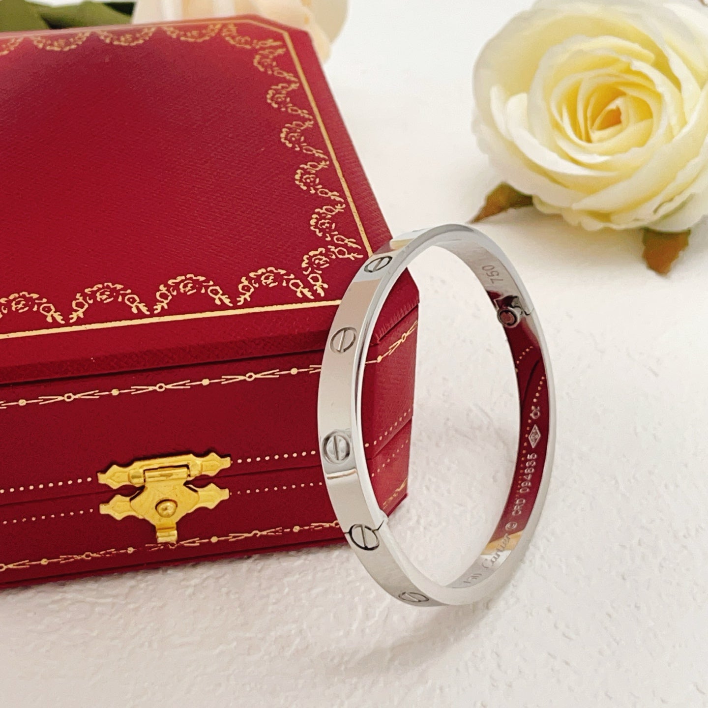 Cartier Wide Polished Bar Bracelet