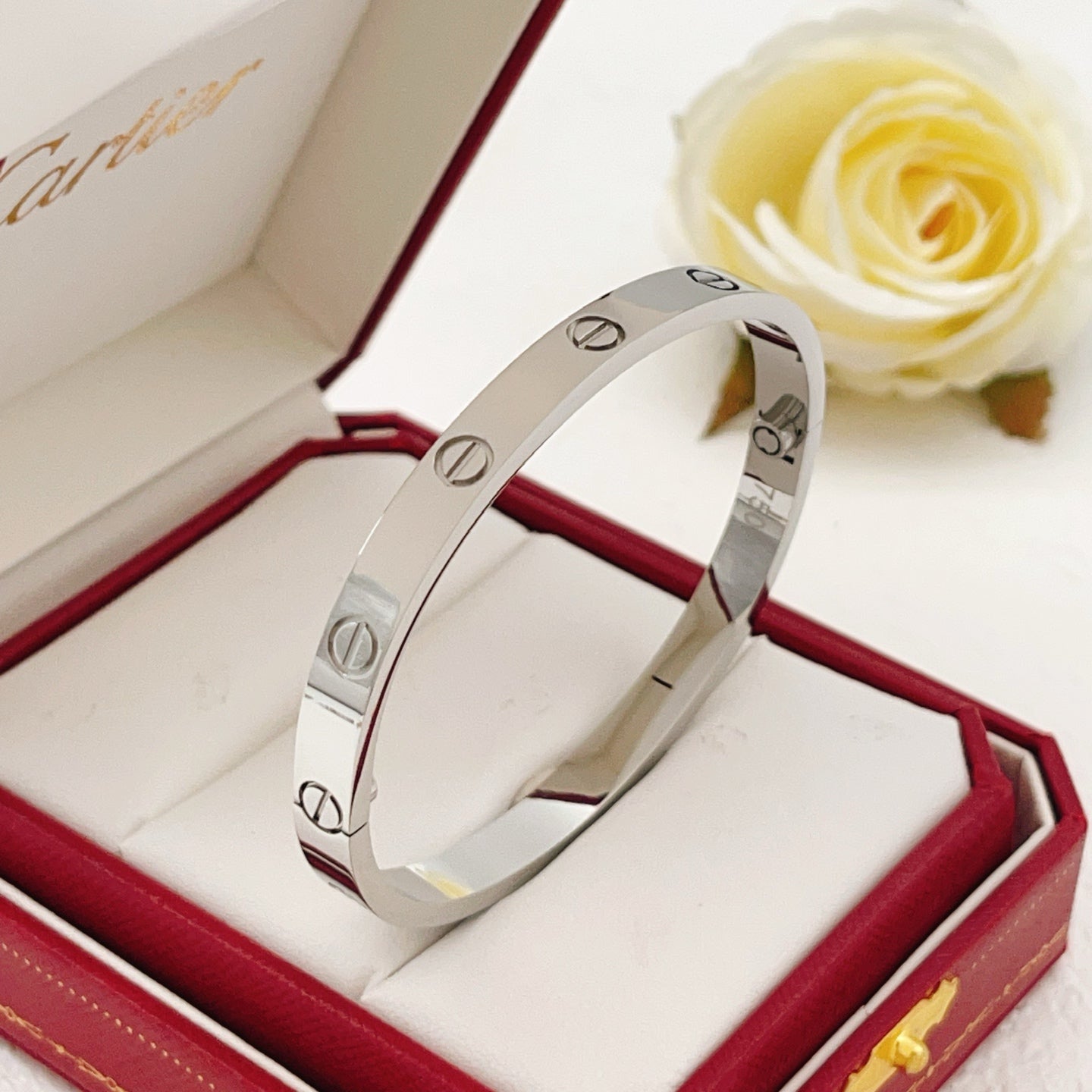 Cartier Wide Polished Bar Bracelet