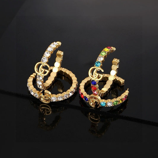Gucci Gold-Plated Double G Earrings