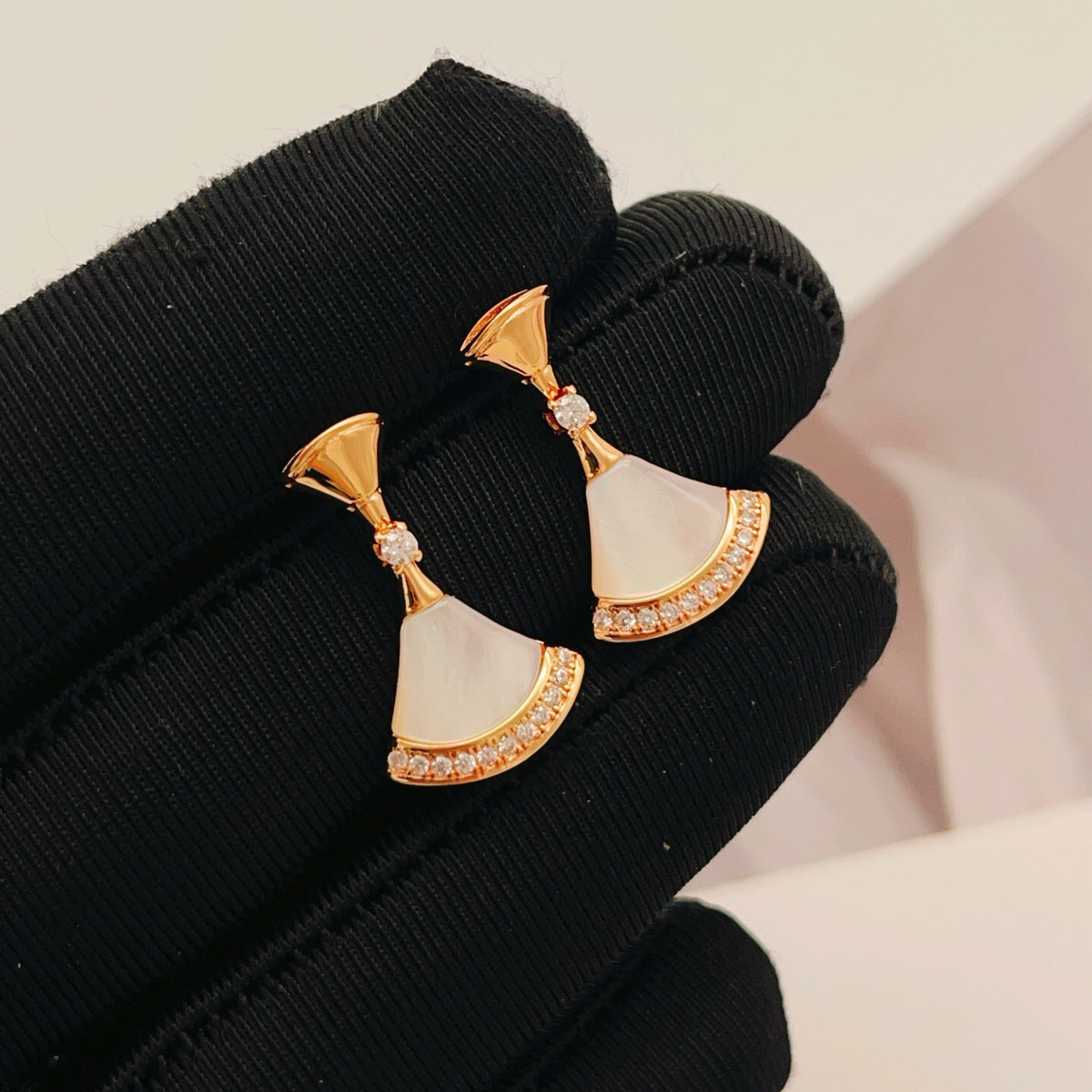 BVLGARI Brass Crystal Earrings