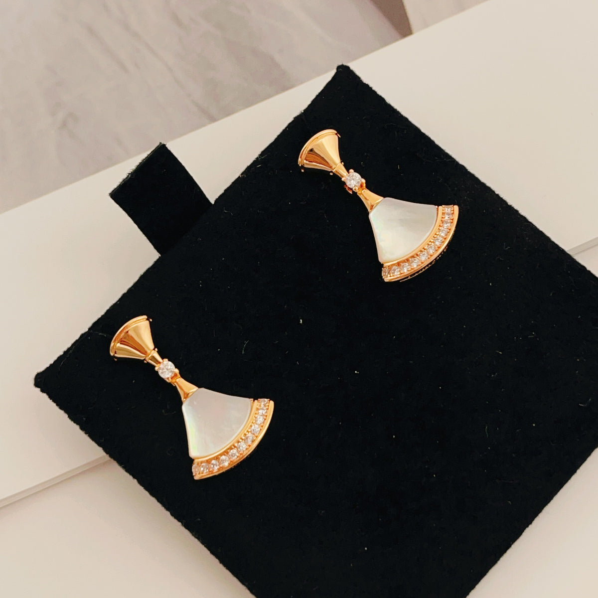 BVLGARI Brass Crystal Earrings