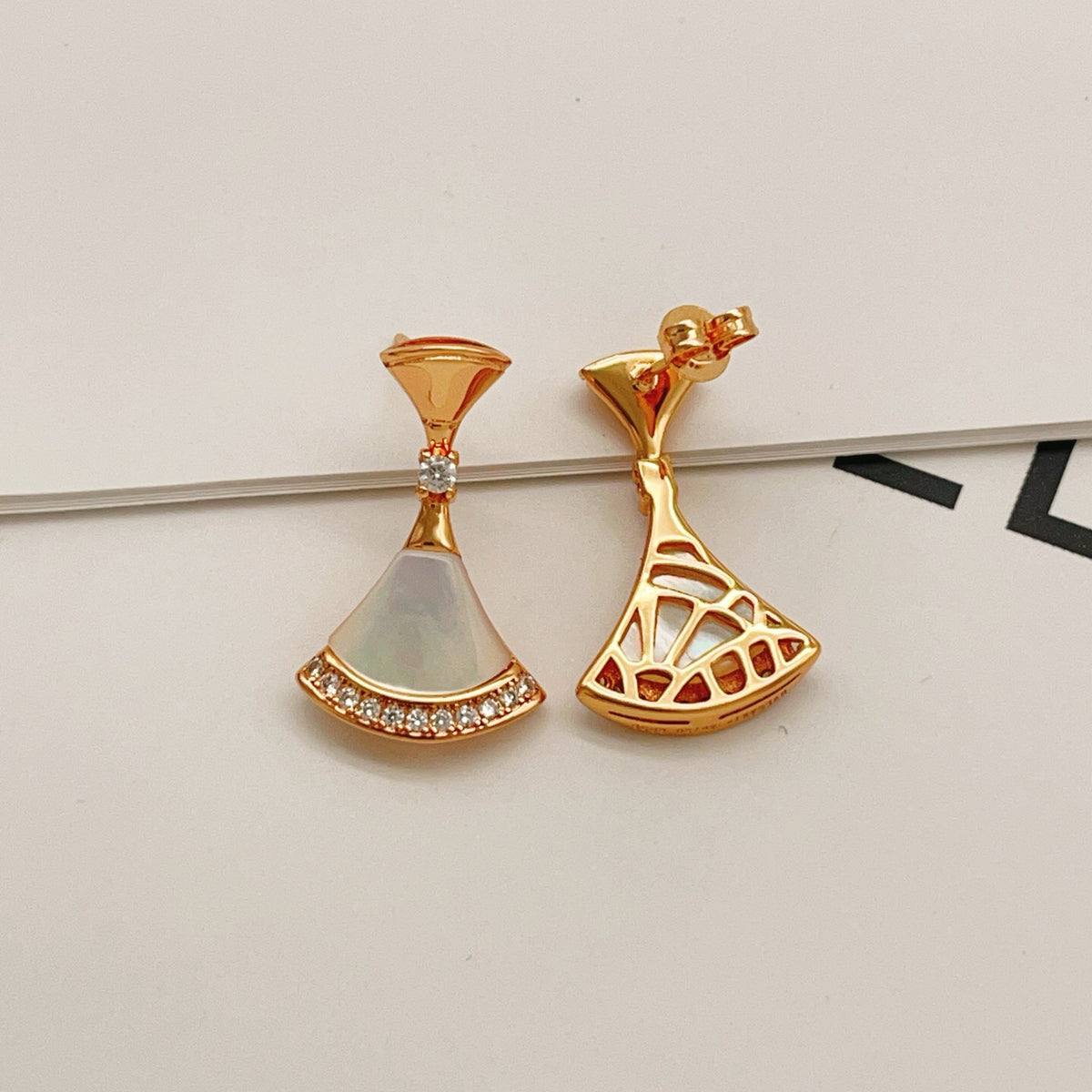 BVLGARI Brass Crystal Earrings