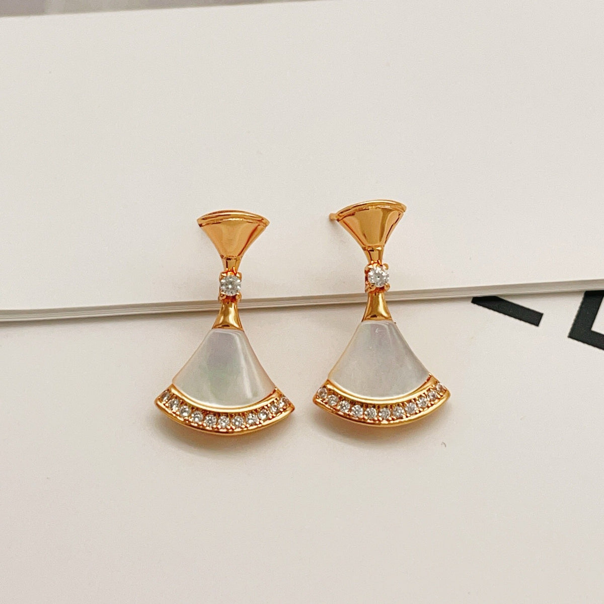 BVLGARI Brass Crystal Earrings