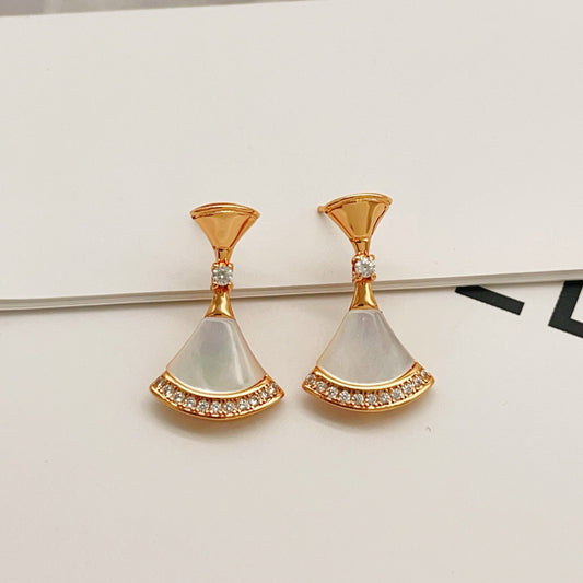 BVLGARI Brass Crystal Earrings