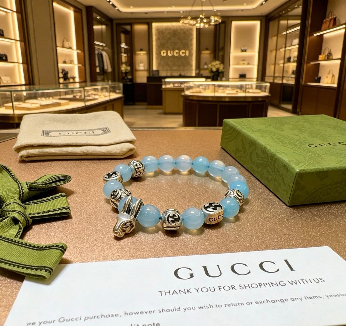 Gucci Vintage Double G Bracelet