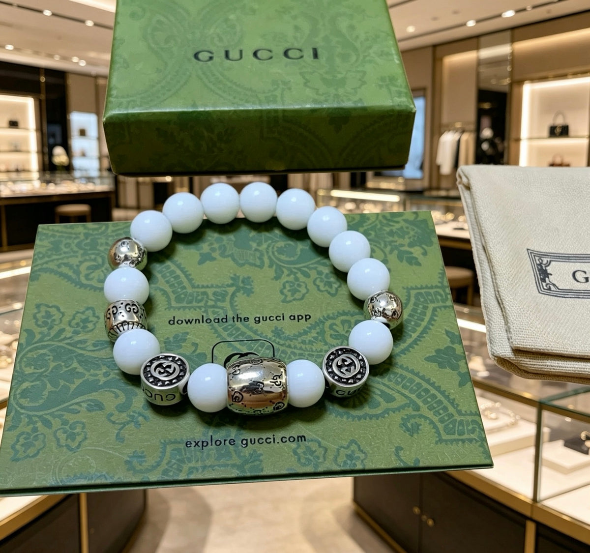 Gucci Vintage Double G Bracelet