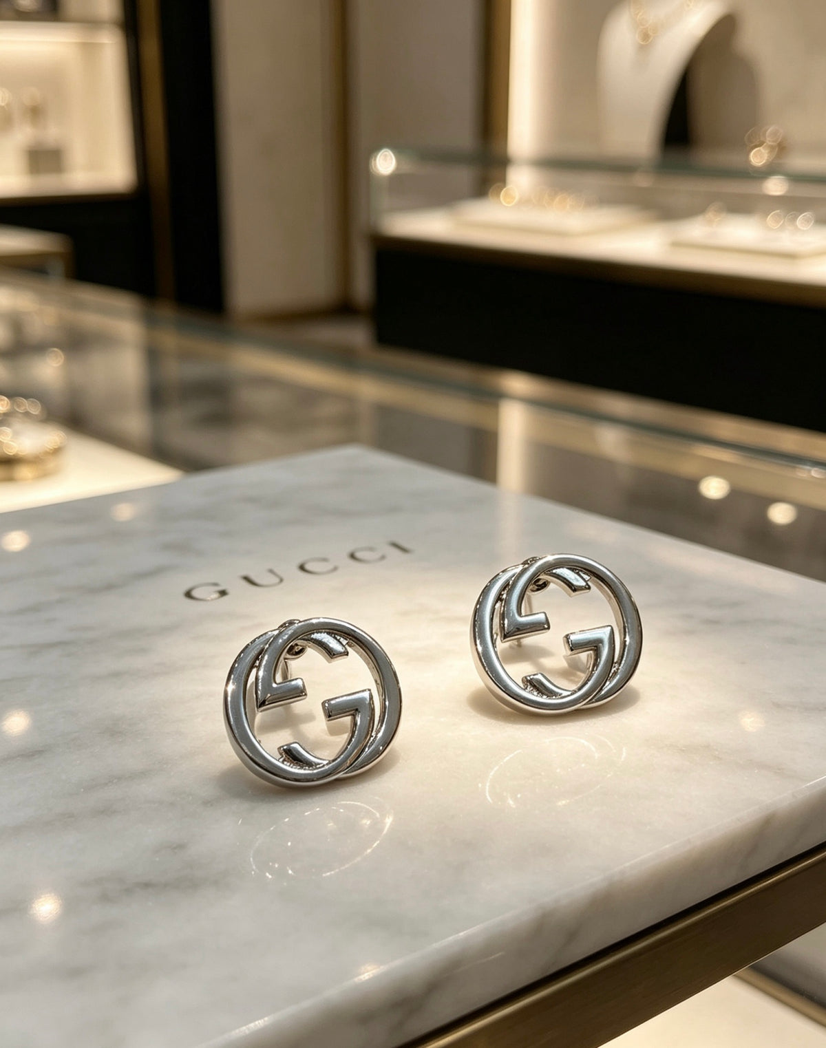 Gucci Vintage Double G Earrings