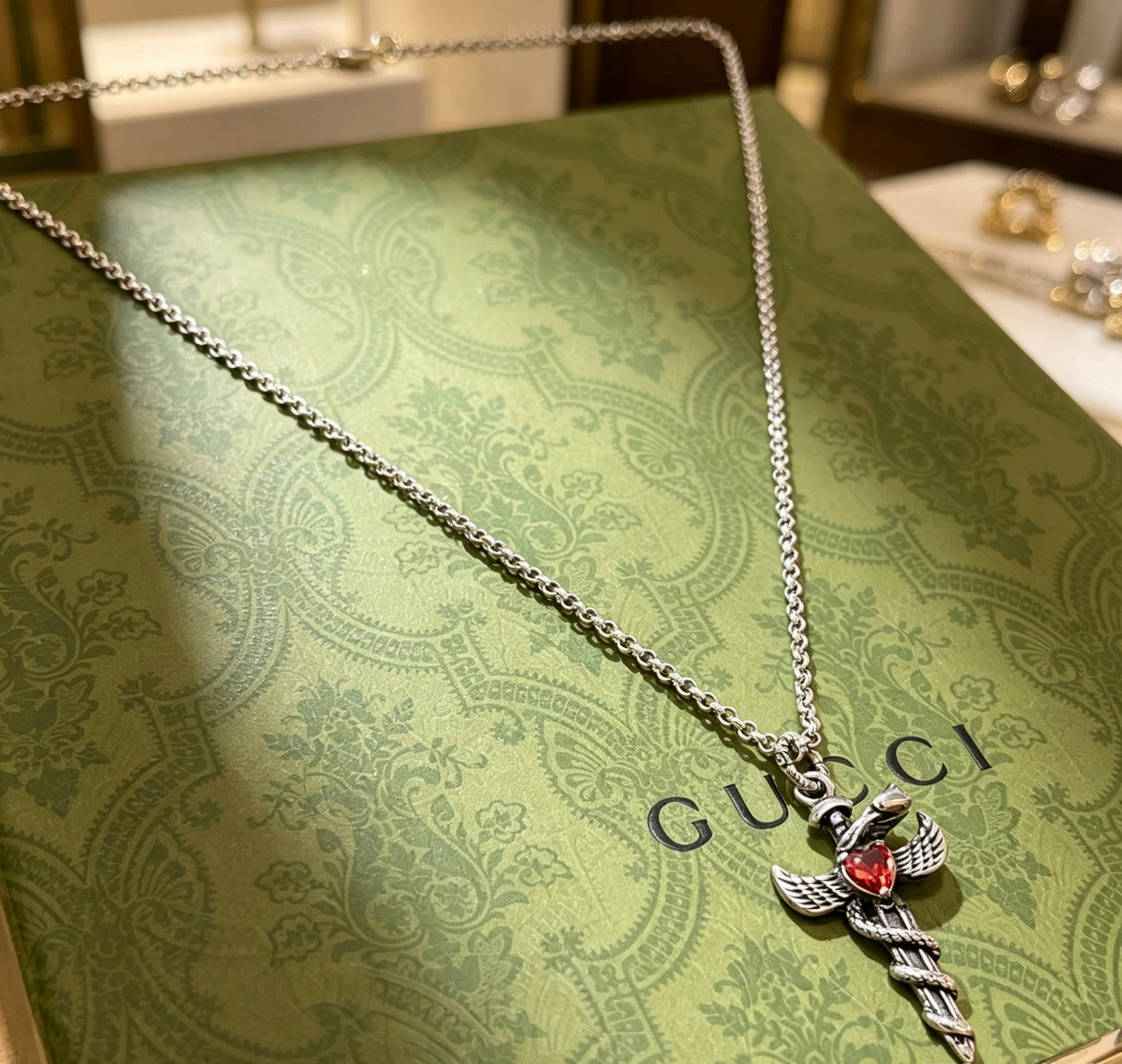 Gucci Vintage Double G Necklace