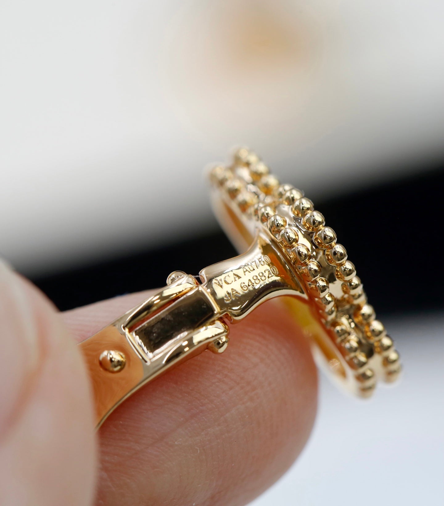 Van Cleef & Arpels-Style Clover Stud Earrings