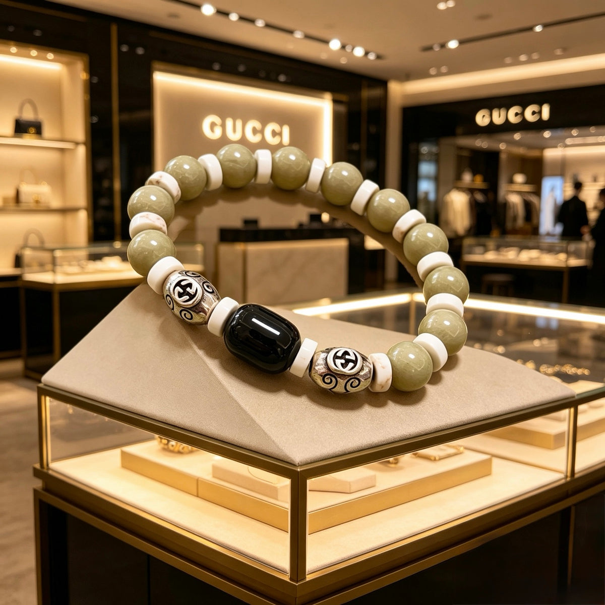 Gucci Crystal Double G Bracelet