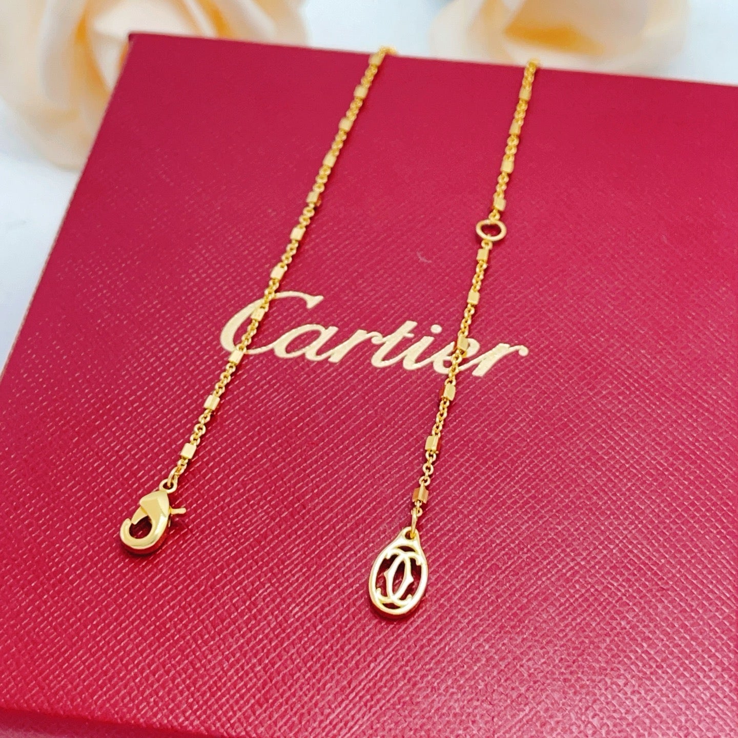 Cartier Gold Full-Diamond Panther Necklace