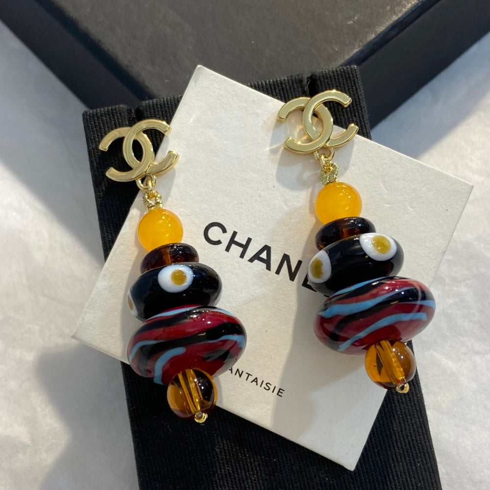 Chanel Double C Earrings