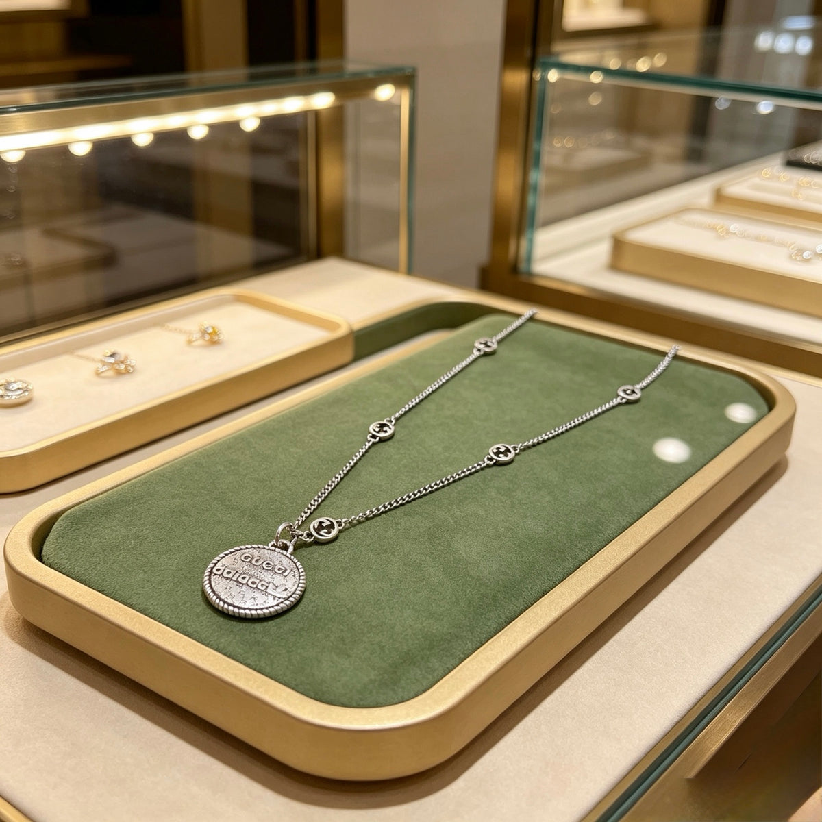 Gucci Vintage Double G Necklace