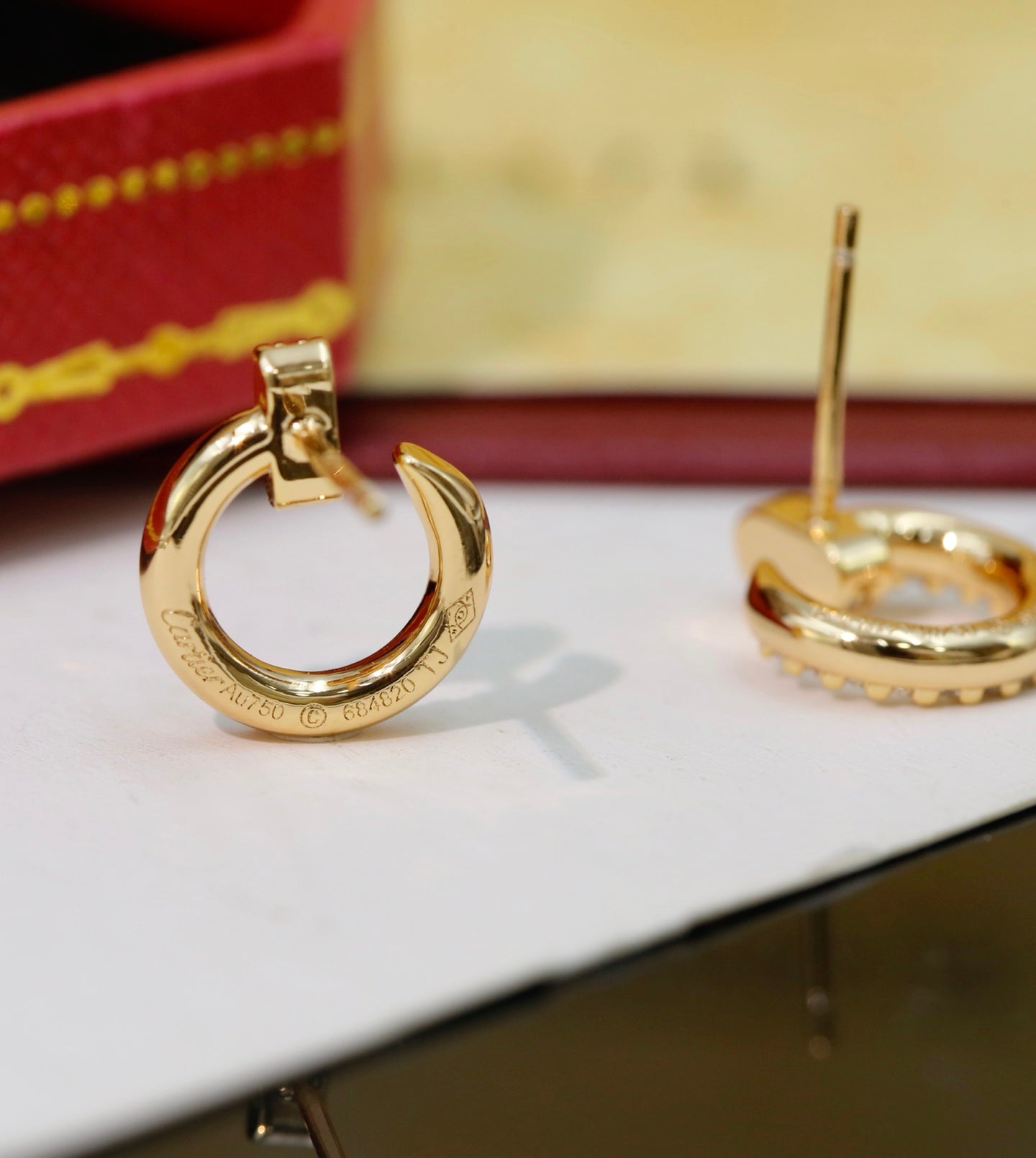 Cartier Mini "Juste un Clou" Earrings (Full Diamond)