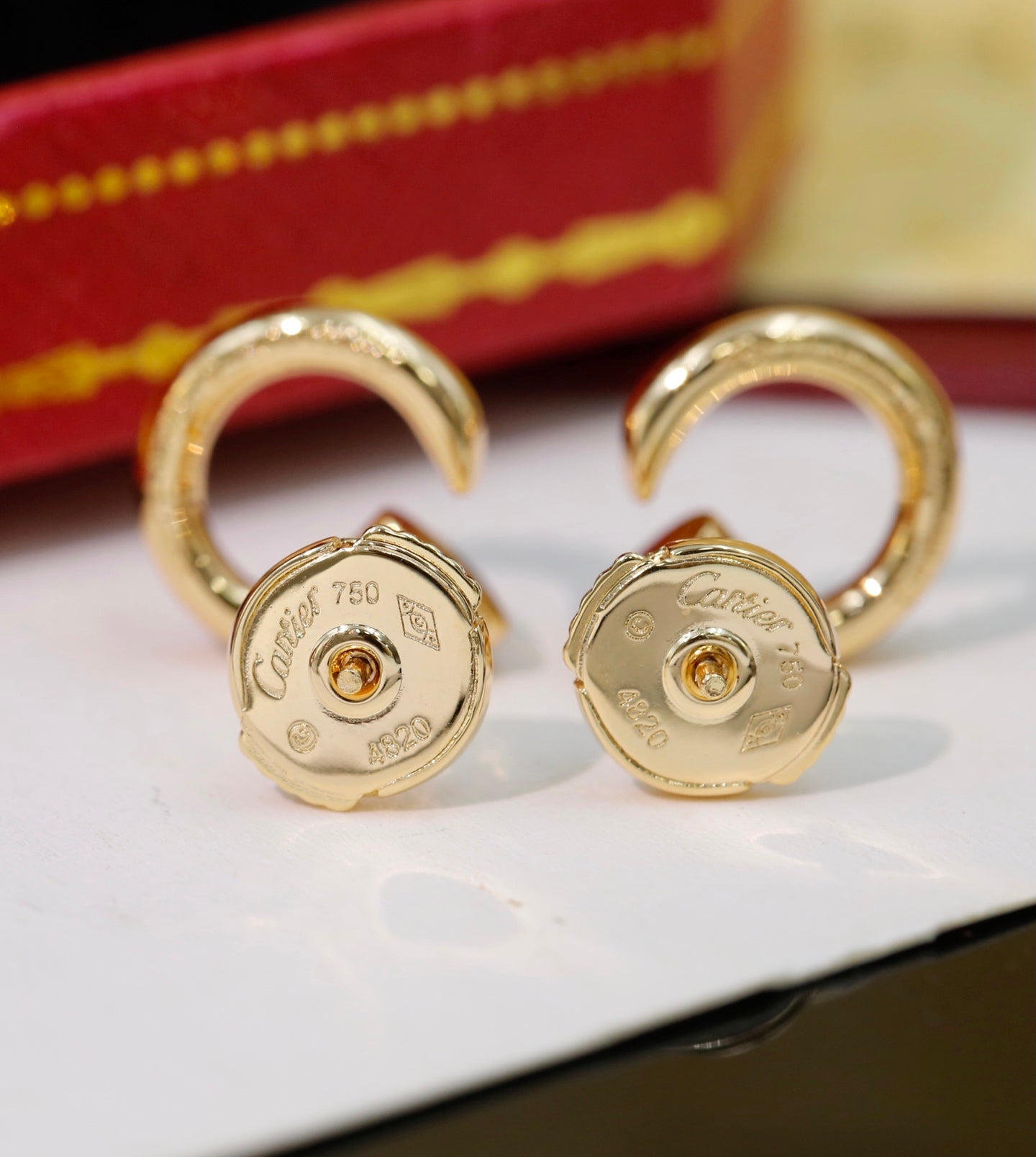 Cartier Mini "Juste un Clou" Earrings (Full Diamond)