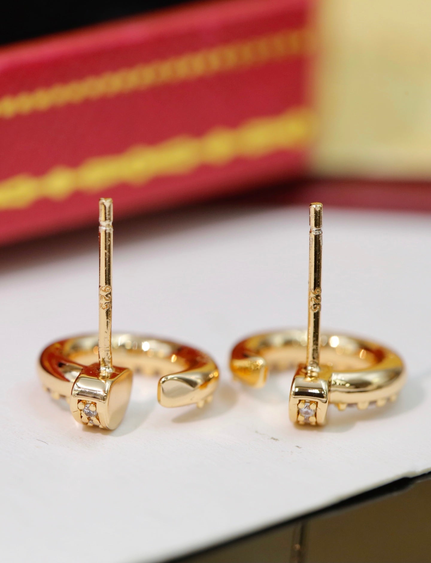 Cartier Mini "Juste un Clou" Earrings (Full Diamond)