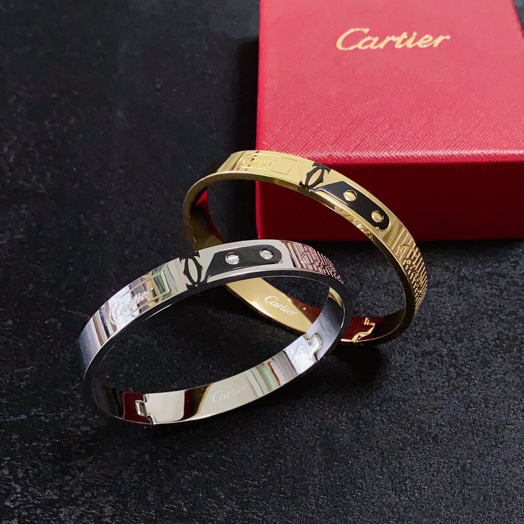 18K Gold-Plated Cartier Men's Bracelet