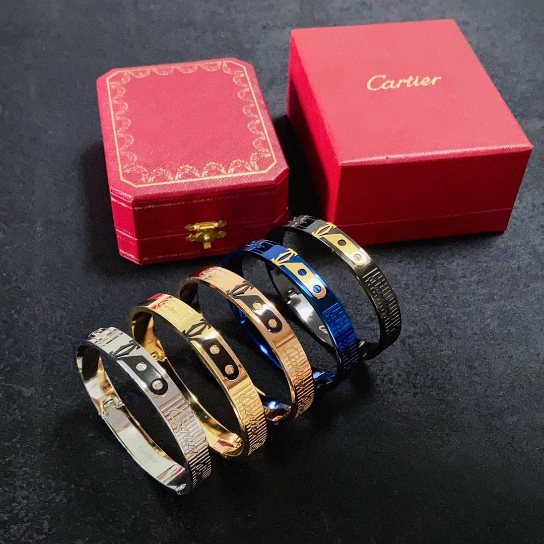 18K Gold-Plated Cartier Men's Bracelet