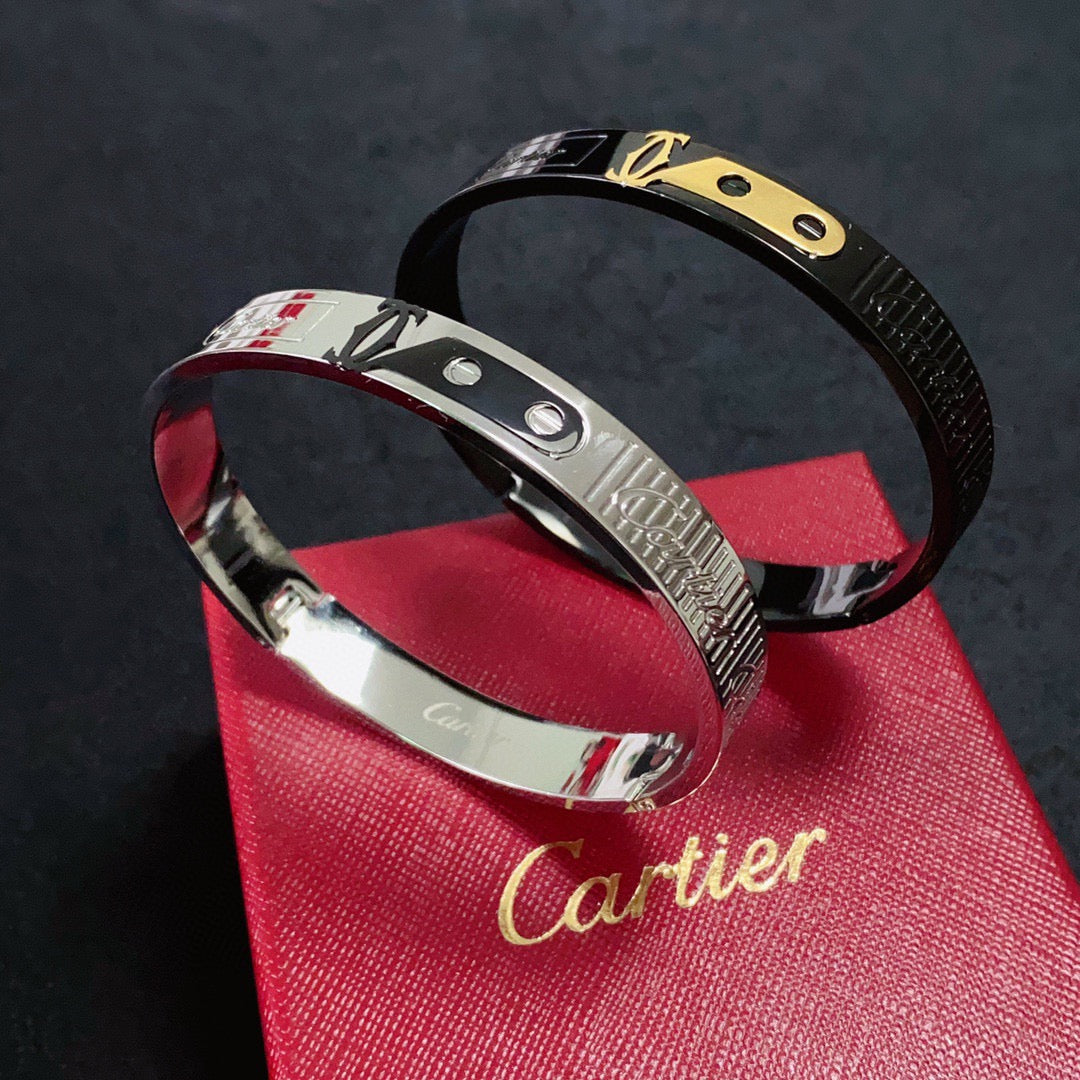18K Gold-Plated Cartier Men's Bracelet