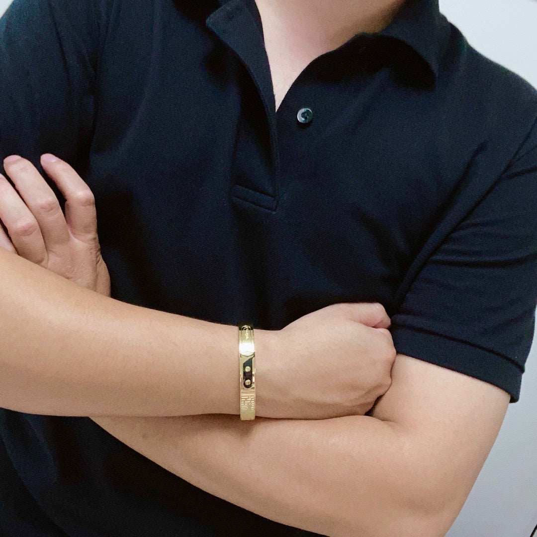 18K Gold-Plated Cartier Men's Bracelet