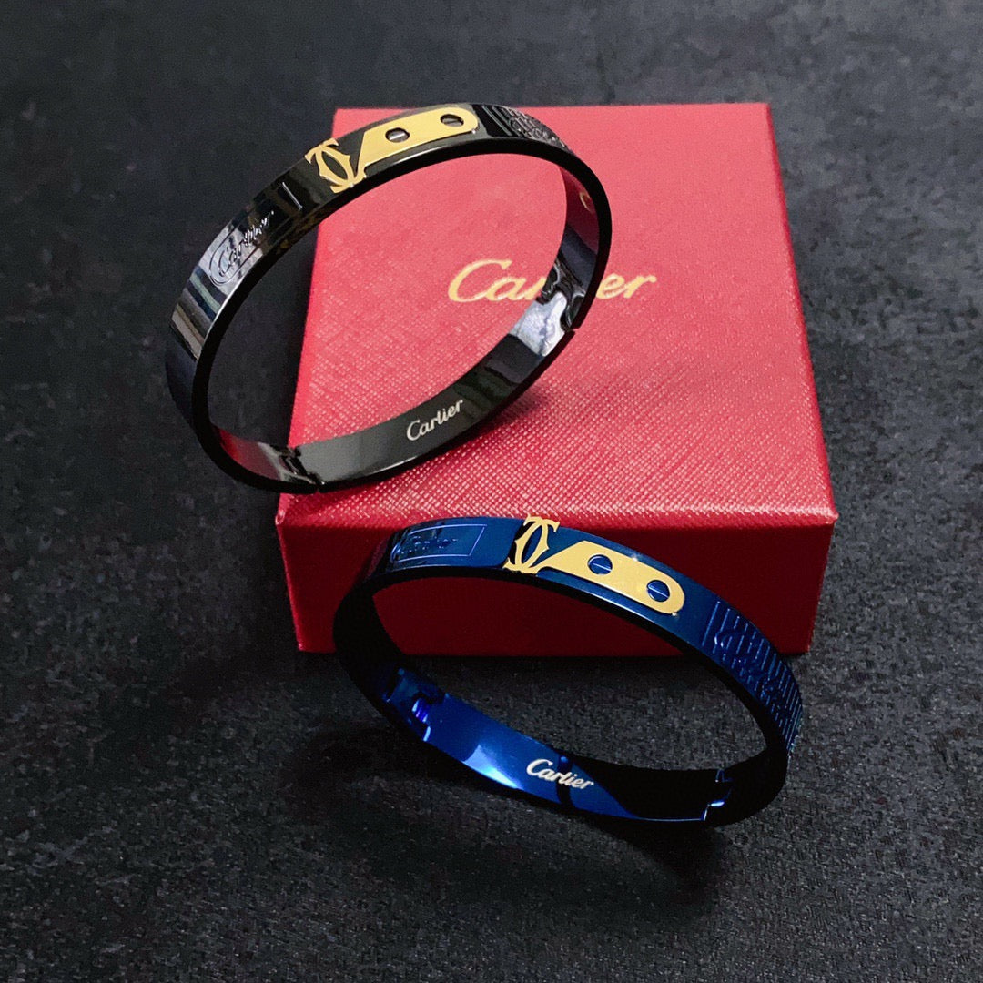 18K Gold-Plated Cartier Men's Bracelet