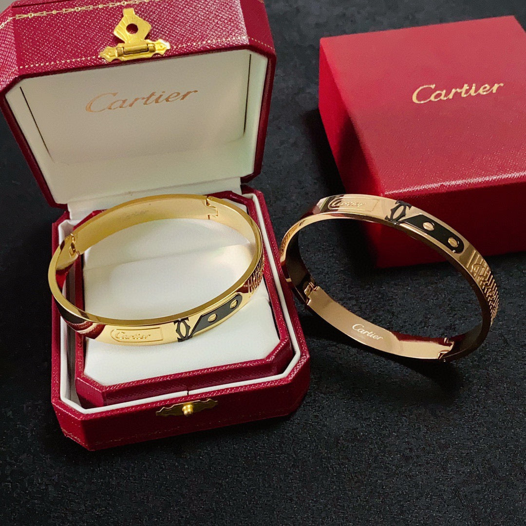18K Gold-Plated Cartier Men's Bracelet