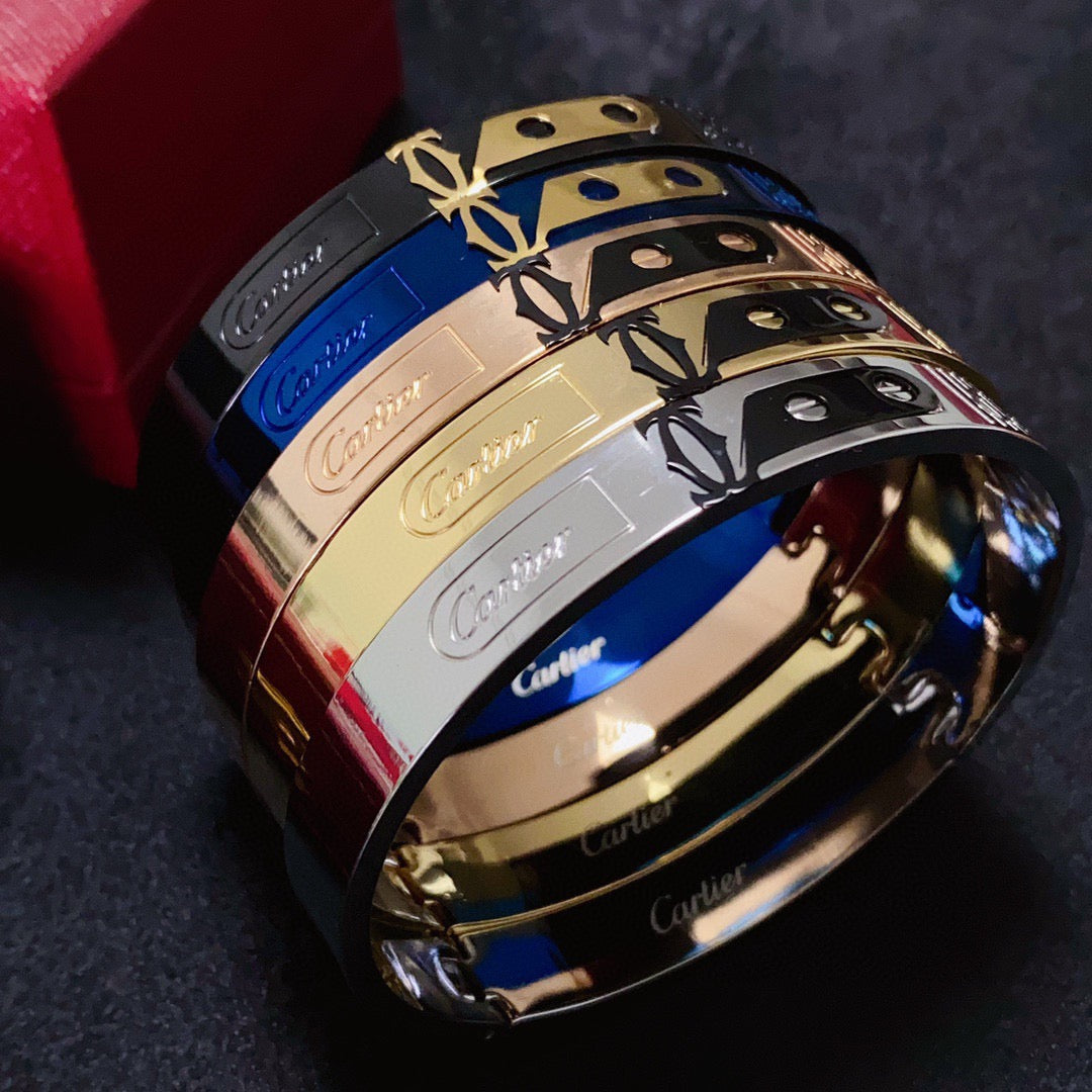 18K Gold-Plated Cartier Men's Bracelet