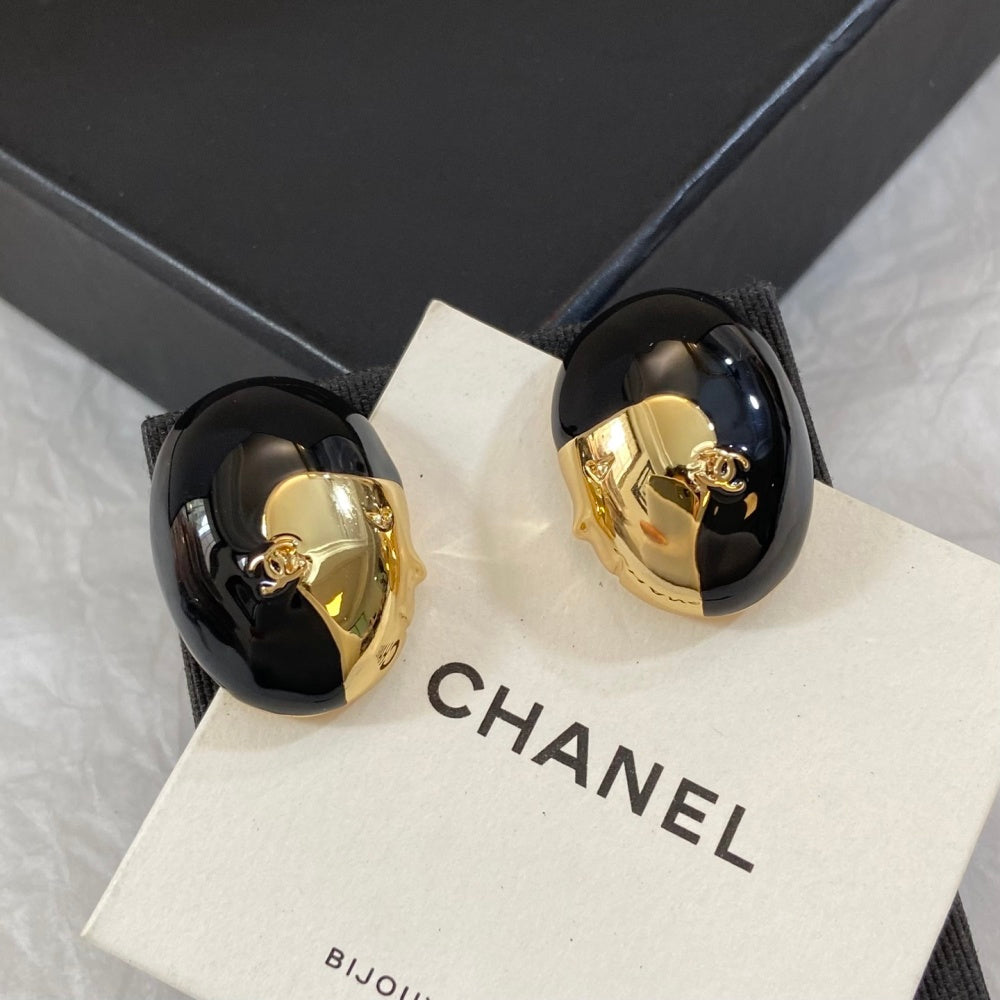 Chanel Enamel Vintage Earrings