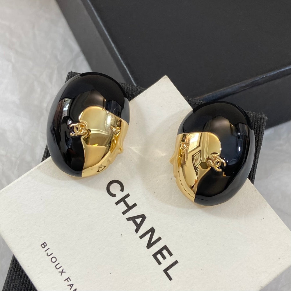Chanel Enamel Vintage Earrings