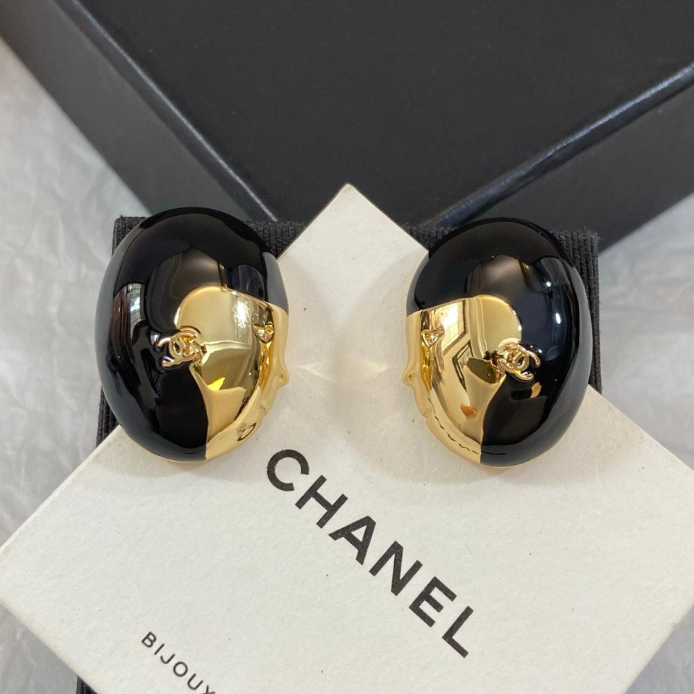 Chanel Enamel Vintage Earrings