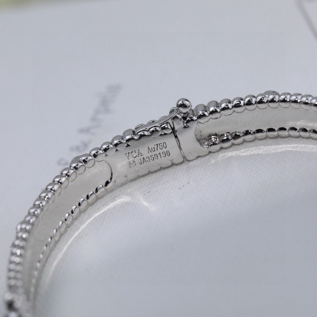 Van Cleef & Arpels-Style Four-Leaf Clover Bracelet