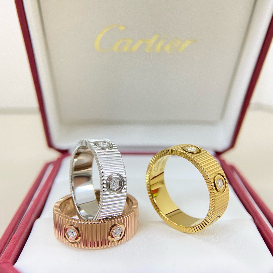 14K Gold-Plated Cartier Unisex Ring