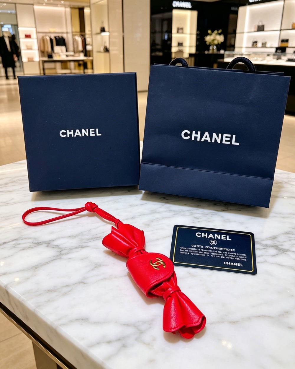 Chanel Lambskin Vintage Keychain