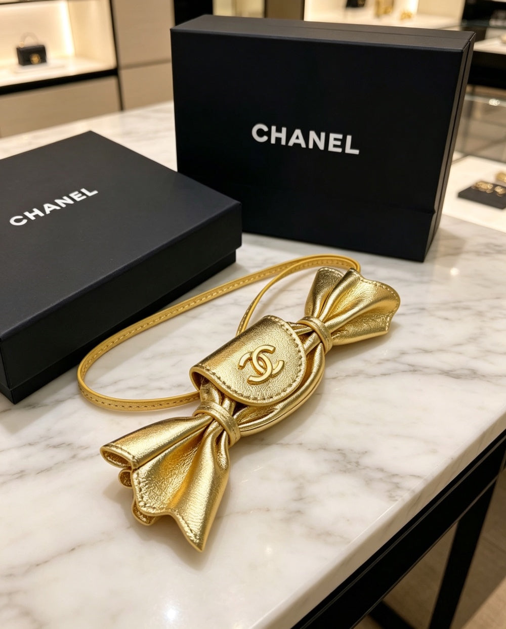 Chanel Lambskin Vintage Keychain