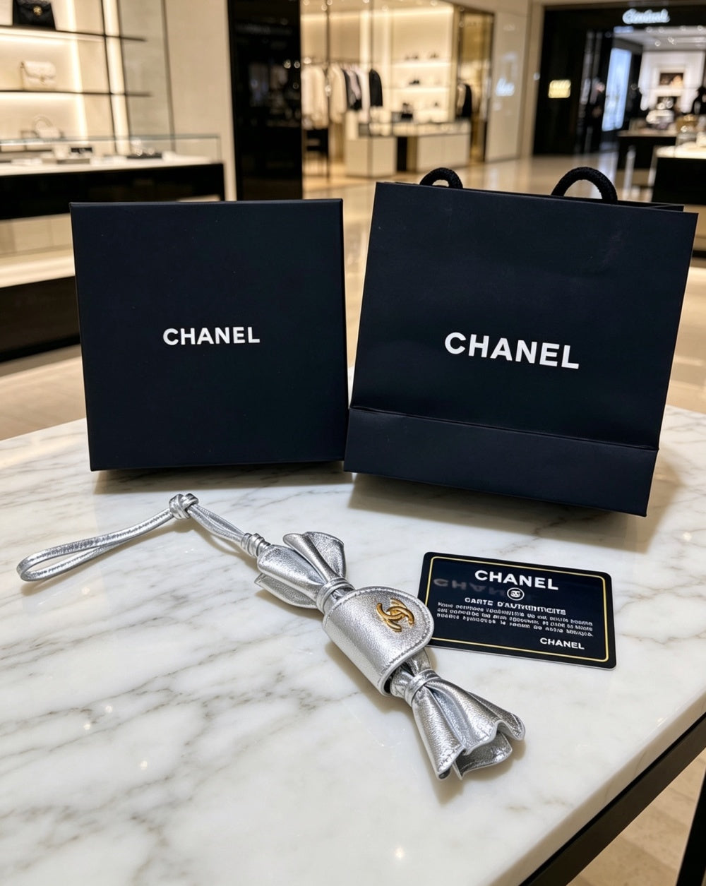 Chanel Lambskin Vintage Keychain