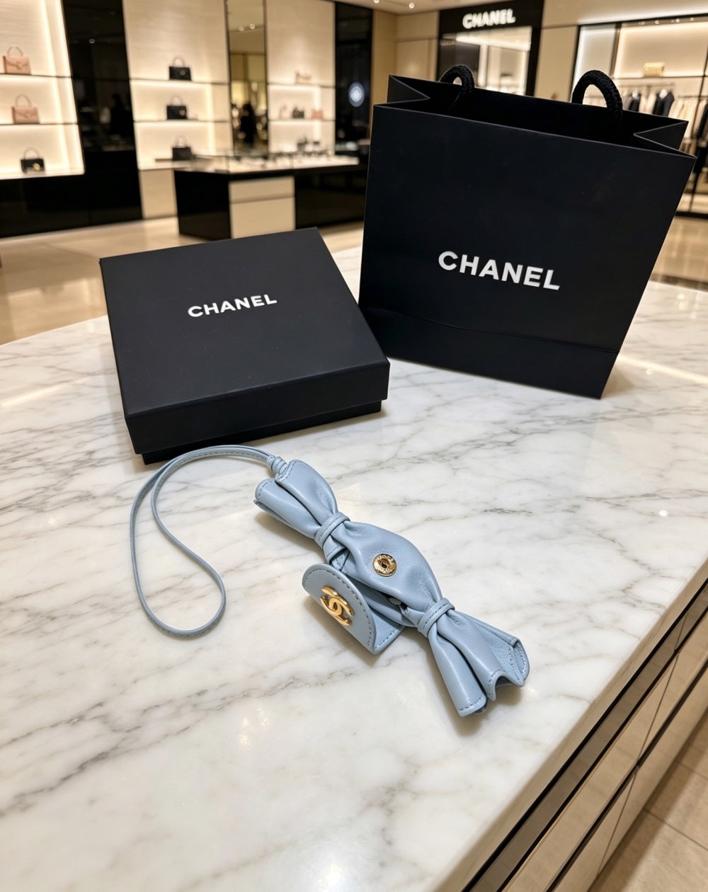 Chanel Lambskin Vintage Keychain