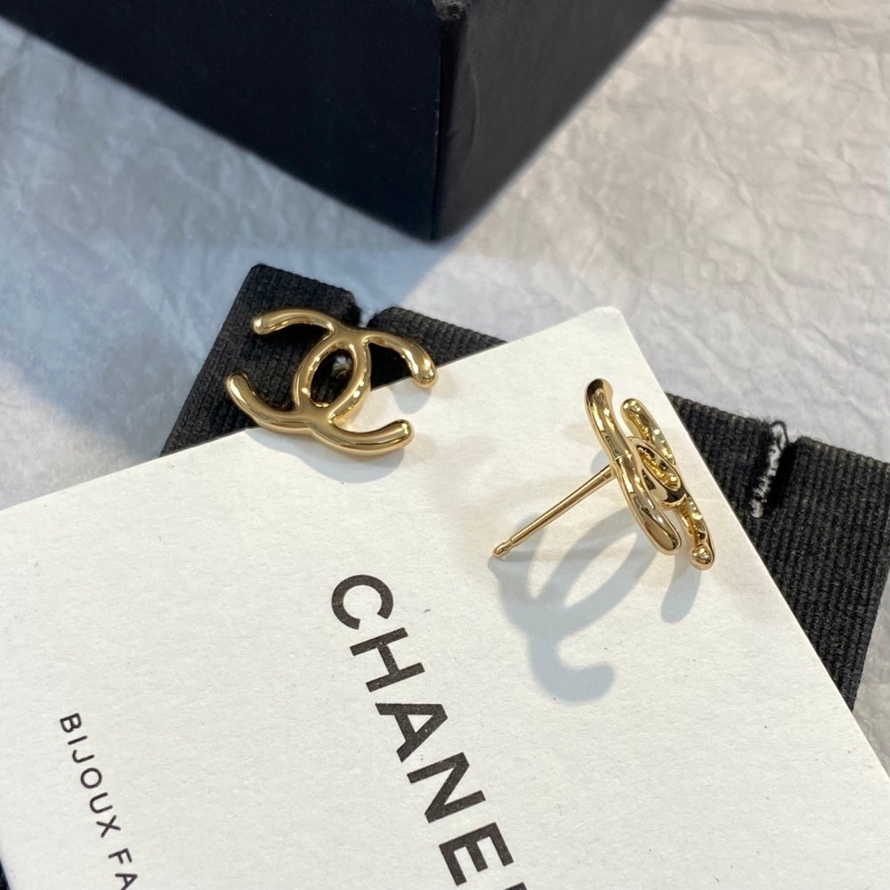 Chanel Vintage Double C Earrings